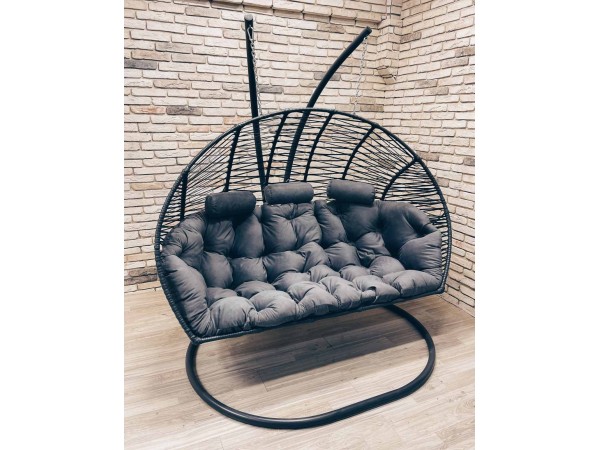 Подвесное кресло кокон Фэмили Премиум Зигзаг (трёхместный)