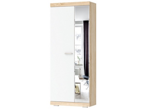 СОНАТА Шкаф ШСЗ-800 Сонома-Белый глянец