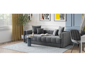 Босс тахта Велюр Монолит серый