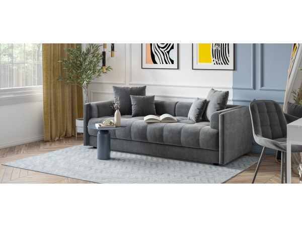 Тахта BOSS велюр Monolit серый