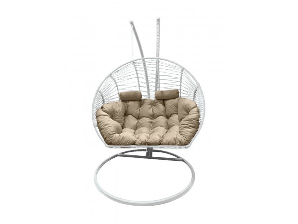 Подвесное кресло кокон Двойной Премиум Зигзаг