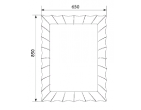 Зеркало Lumier 65*85 White