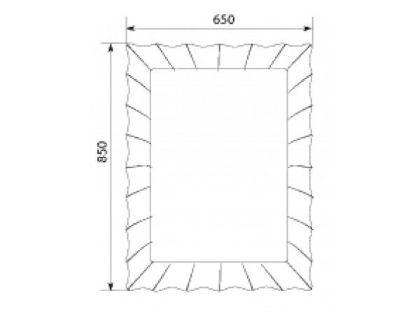Зеркало Lumier 65*85 White
