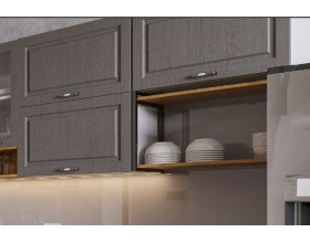 Ручка-скоба FS 139 128 старое олово/белый