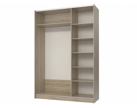 Шкаф-купе Марвин СТЛ.299.05 Дуб сонома/Белый глянец/Дуб светлый
