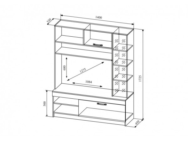 Гостиная Софи №1 СЦС 1400.1 Гостиная Софи №1 СЦС 1400.1