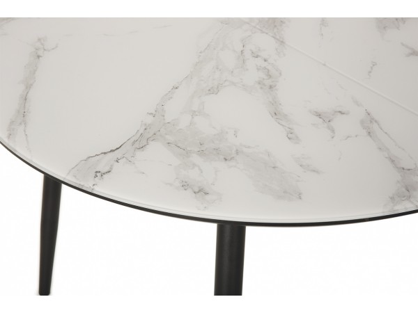 Стол Стенли белый мрамор  Стол Стенли белый мрамор