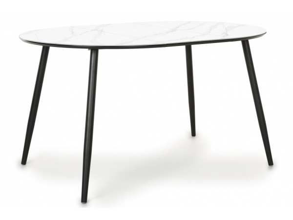 Стол Стенли белый мрамор  Стол Стенли белый мрамор