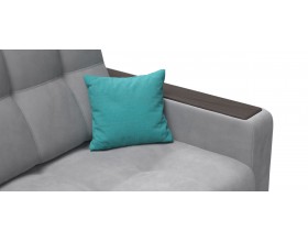 Босс двухместный диван Велюр Монолит сталь