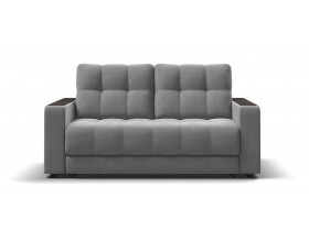 Босс двухместный диван Велюр Монолит сталь