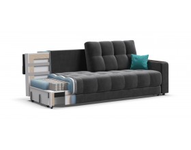 Босс диван Велюр Монолит серый