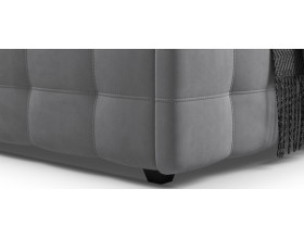 Босс Мини Кровать+ПМ 90*200 Велюр Монолит сталь