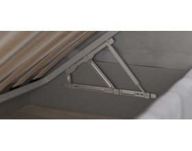 Босс Мини Кровать+ПМ 90*200 Велюр Монолит сталь