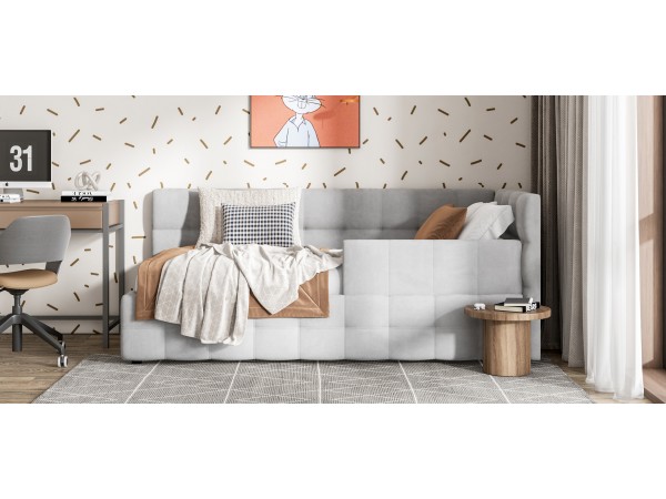 Кровать BOSS mini велюр Monolit сталь  + ПМ 