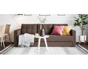 Атланта диван Рогожка Мальмо шоколад