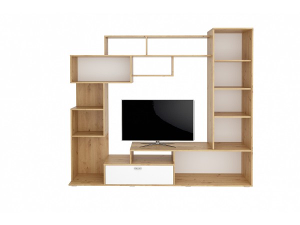 Гостиная Диско дуб дикий/белый СТЛ.150.01