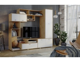 Гостиная Диско дуб дикий/белый СТЛ.150.01