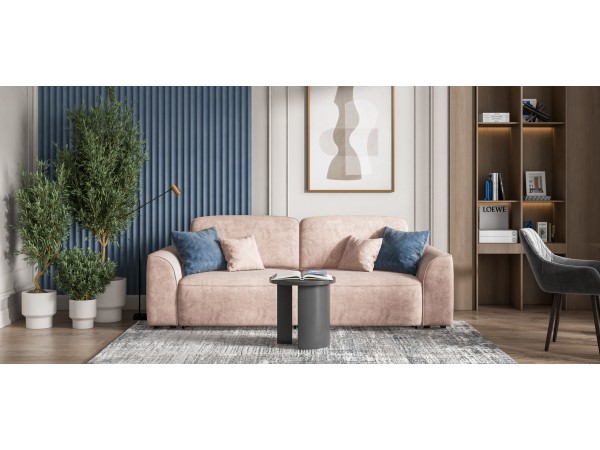 Диван KING SE Велюр Royal пион