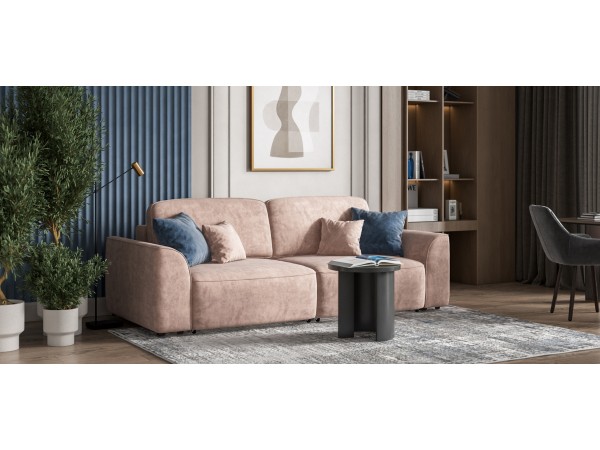 Диван KING SE Велюр Royal пион