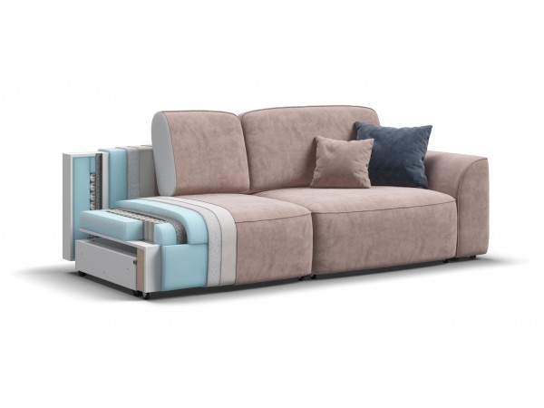 Диван KING SE Велюр Royal пион