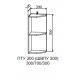 Шкаф верхний торцевой открытый ПТУ 300