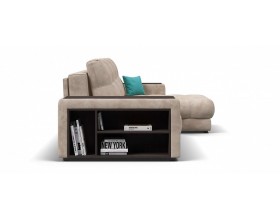 Босс ХЛ угловой диван Велюр Алькантара пепел