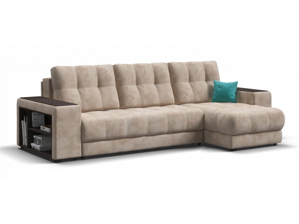 Диван BOSS 3.0 XL угол велюр Alkantara пепел