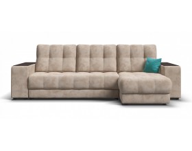 Босс ХЛ угловой диван Велюр Алькантара пепел