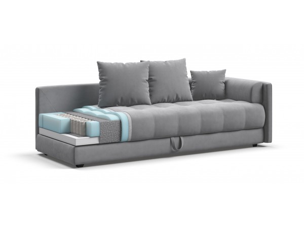 Тахта BOSS велюр Monolit сталь Тахта BOSS велюр Monolit сталь