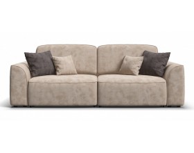 Кинг диван Велюр Алькантара пепел