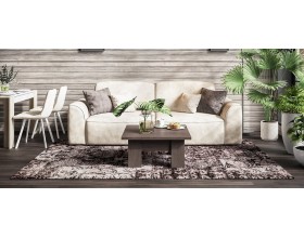 Кинг диван Велюр Алькантара пепел