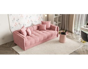 Босс тахта Велюр Монолит розовый