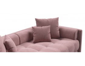 Босс тахта Велюр Монолит розовый