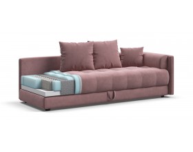 Босс тахта Велюр Монолит розовый