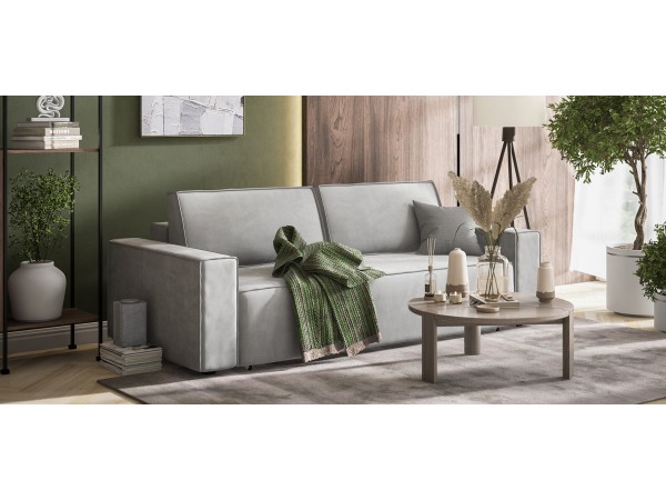 Диван Норд велюр Monolit сталь Диван Норд велюр Monolit сталь