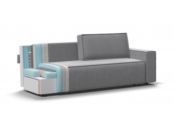 Диван Норд велюр Monolit сталь Диван Норд велюр Monolit сталь