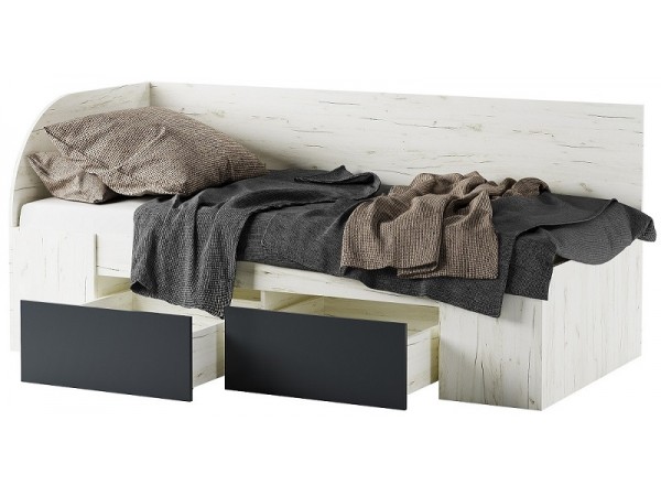 БЕАТРИС Кровать-софа КР900 Крафт белый-Антрацит