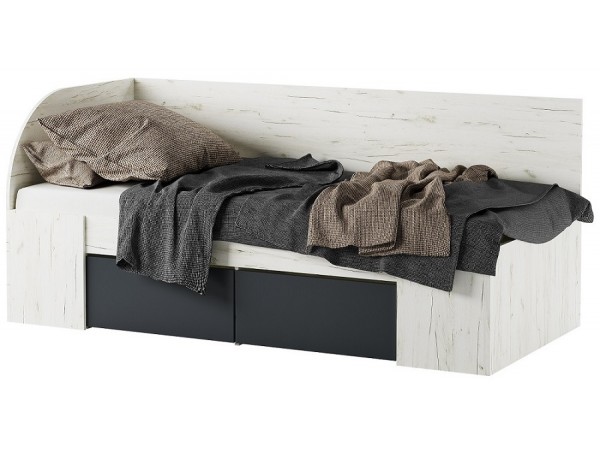 БЕАТРИС Кровать-софа КР900 Крафт белый-Антрацит