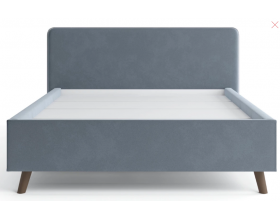 Ванесса кровать 1,6 темно-серый