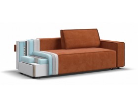 Норд диван Велюр Алькантара оранж