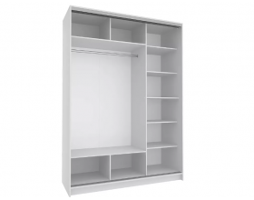 Шкаф-купе 3-х дв Байкал-4 СТЛ.521.02 Бело-серый/Зеркало