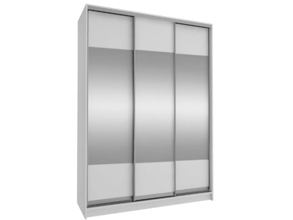 Шкаф-купе 3-х дв Байкал-4 СТЛ.521.02 Бело-серый/Зеркало Шкаф-купе 3-х дв Байкал-4 СТЛ.521.02 Бело-серый/Зеркало