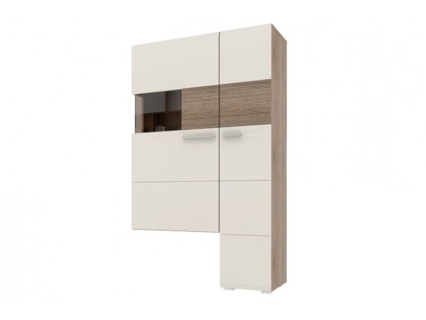 Шкаф-витрина Филадельфия СТЛ.263.03  Дуб сонома трюфель/Латте 