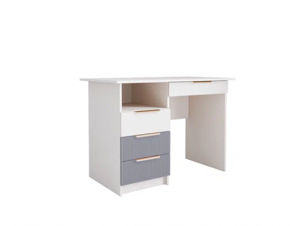 Стол письменный МС Лавис СТД 1070.1 Белый софт/Серый Эмалит Стол письменный МС Лавис СТД 1070.1 Белый софт/Серый Эмалит