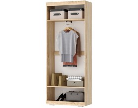 СОНАТА Шкаф ШСЗ-800 Сонома-Белый глянец