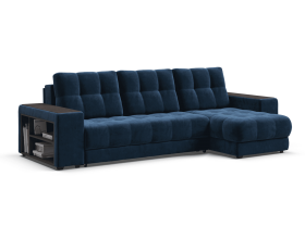 Диван BOSS 3.0 XL угол велюр Monolit синий