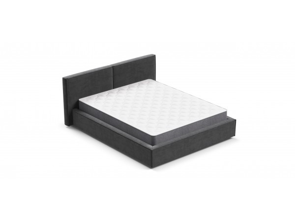Кровать NORD Monolit серый + ПМ 160*200 Кровать NORD Monolit серый + ПМ 160*200