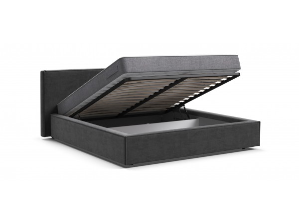 Кровать NORD Monolit серый + ПМ 160*200 Кровать NORD Monolit серый + ПМ 160*200