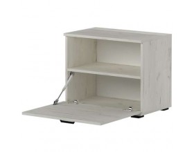 Прихожая Италия вешалка В-600 + обувница О-600 Крафт белый 