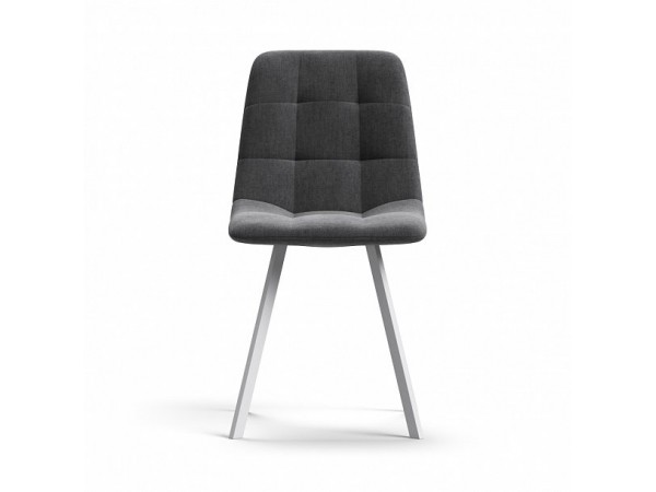 Стул НОРД велюр Velutto Серый, Белый